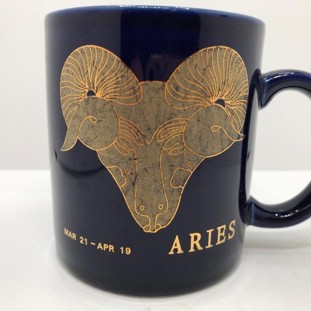 Gold Zodiac Coffee Mugs
